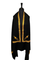 Kashmiri Tilla woolen shawl - Tilla work image 3