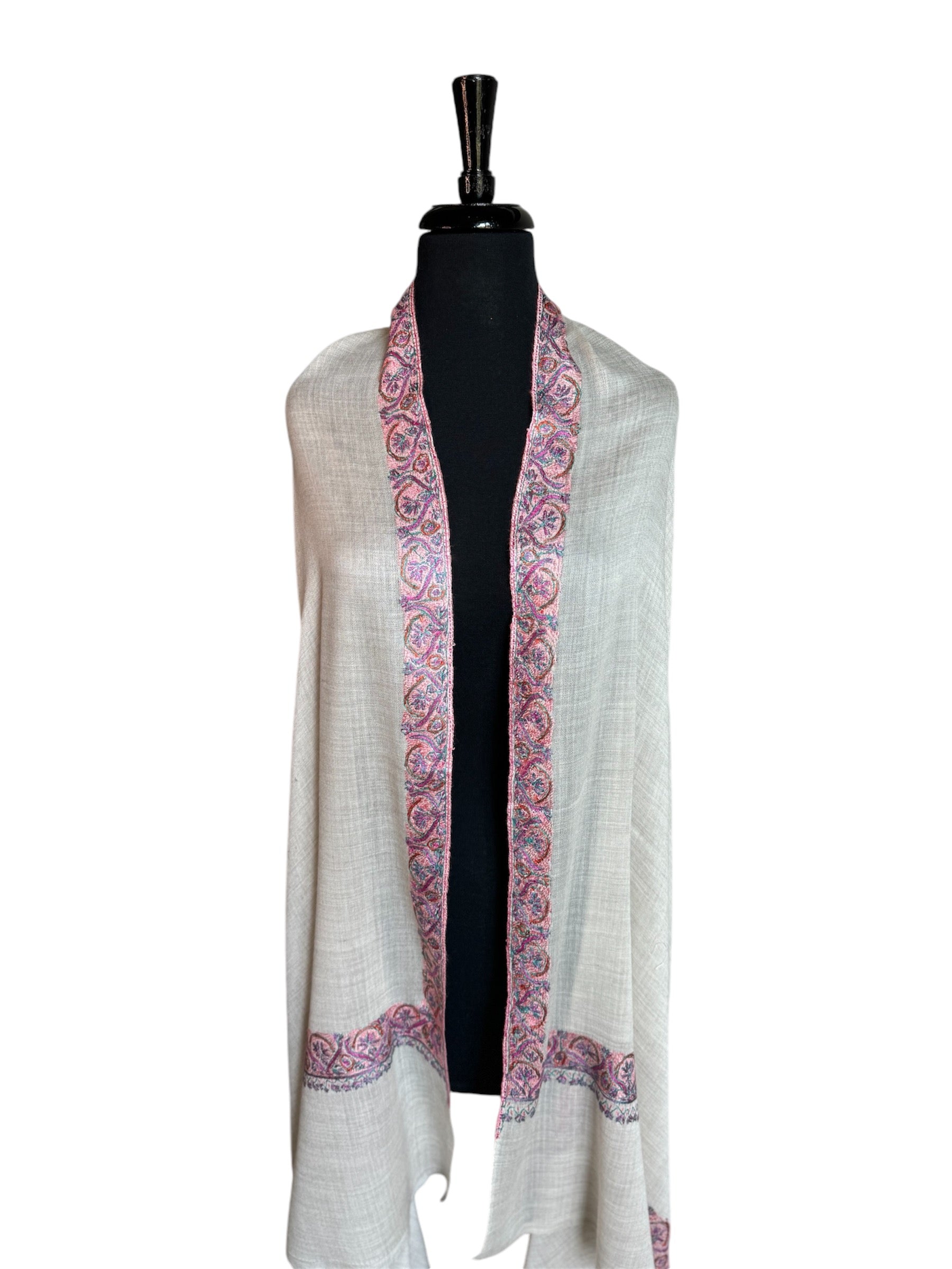 Kashmiri Feather-Light Woolen Shawl - Neemdor image 4