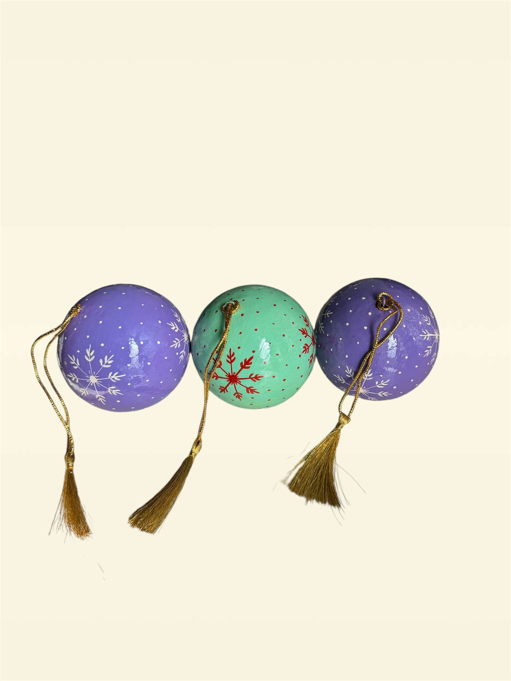 Christmas Ornaments - Paper Mache Baubles image 4