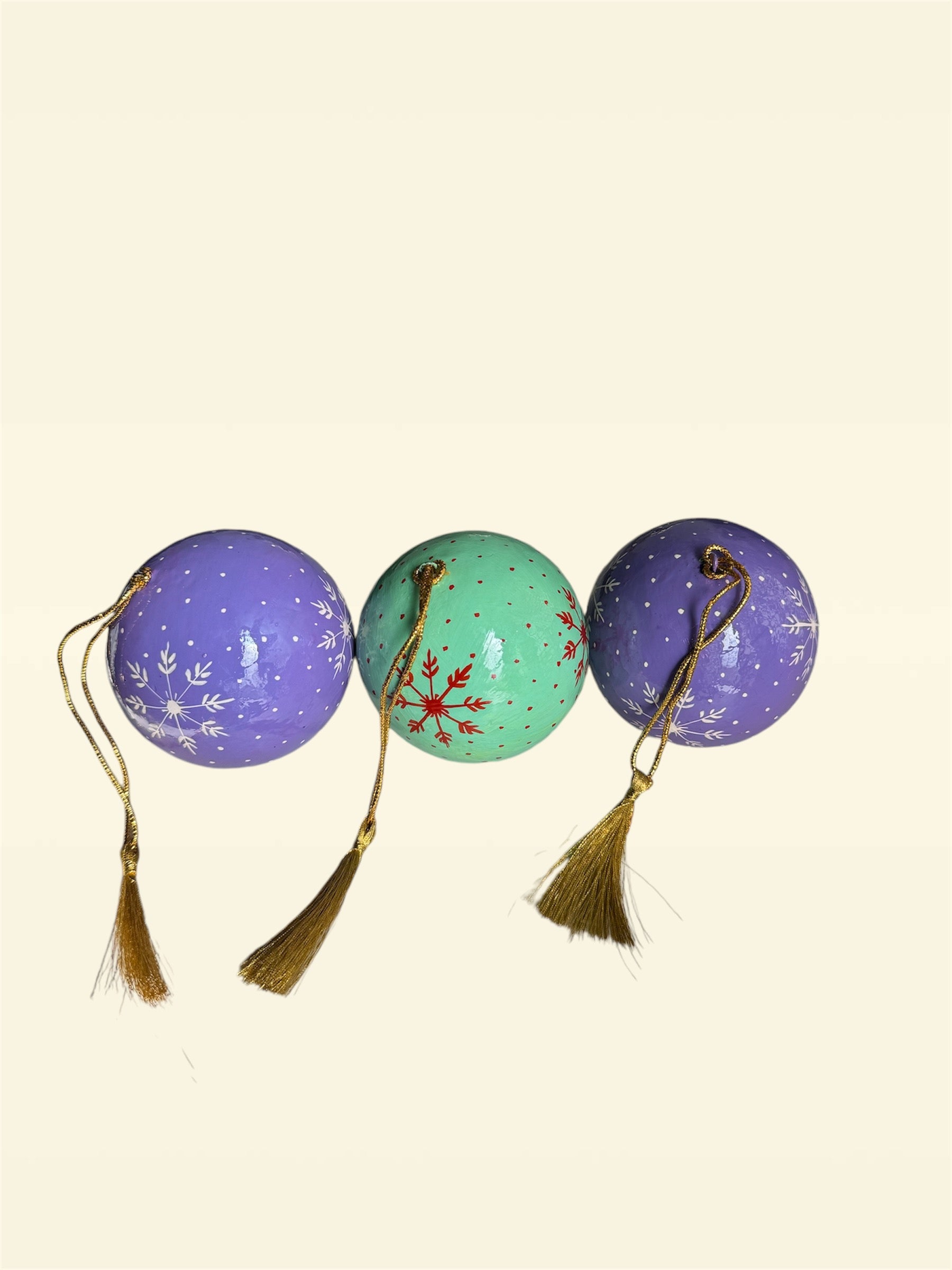 Christmas Ornaments - Paper Mache Baubles image 4