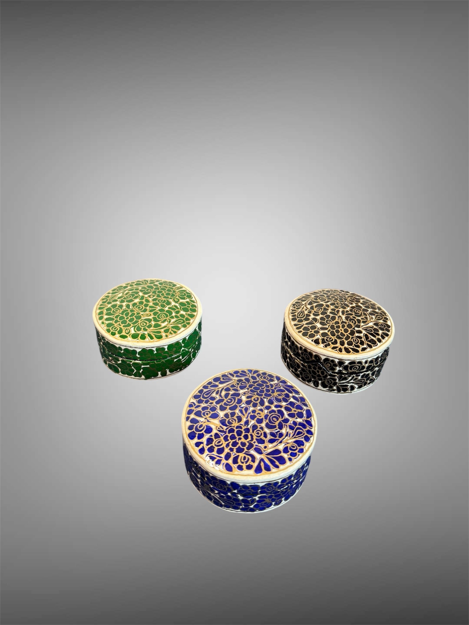 Vintage Jewelry Boxes - Paper Mache Box image 2