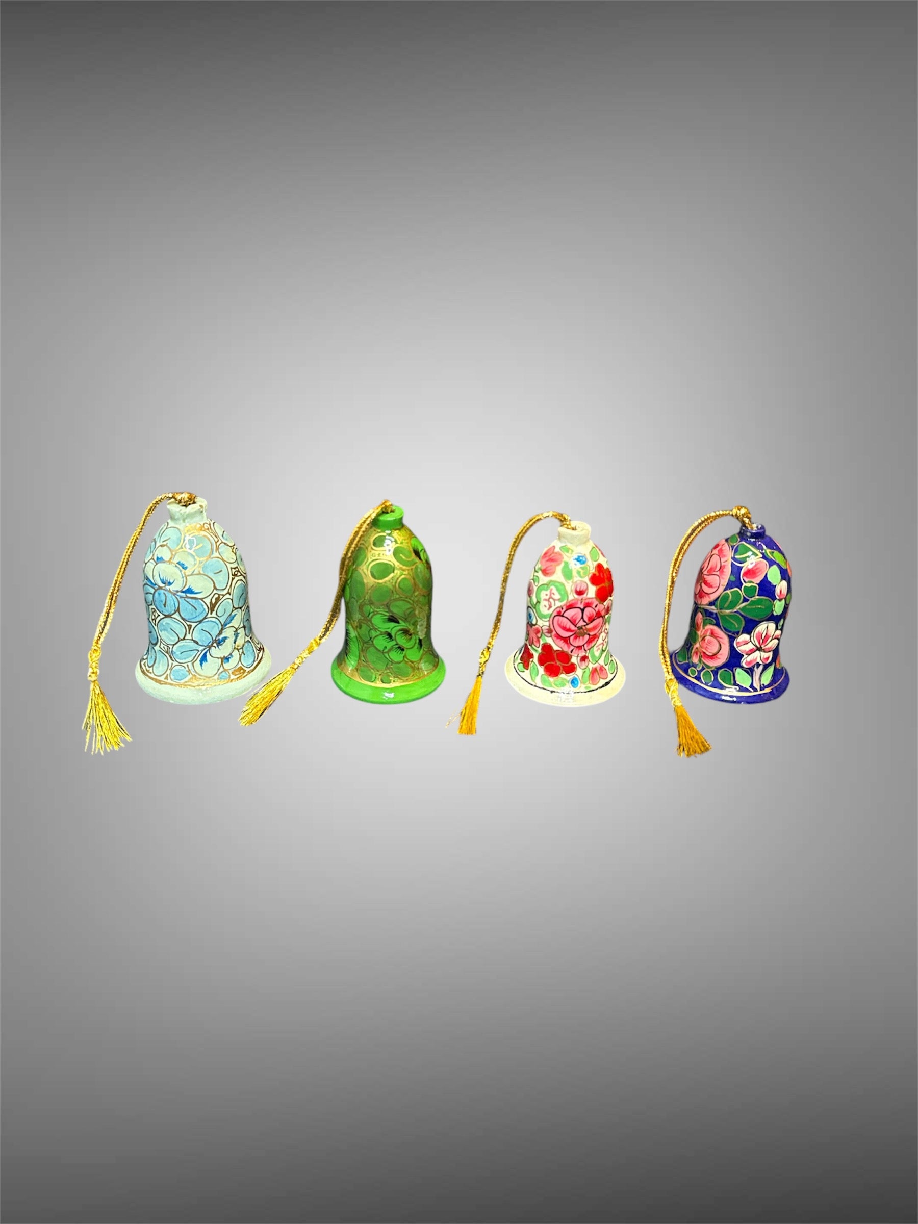 Christmas Ornaments - Paper Mache Bells image 0