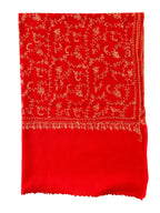Kashmiri Feather-Light Woolen Stole - Sozni Jalidar Design image 14