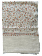 Kashmiri Feather-Light Woolen Stole - Sozni Jalidar Design image 2