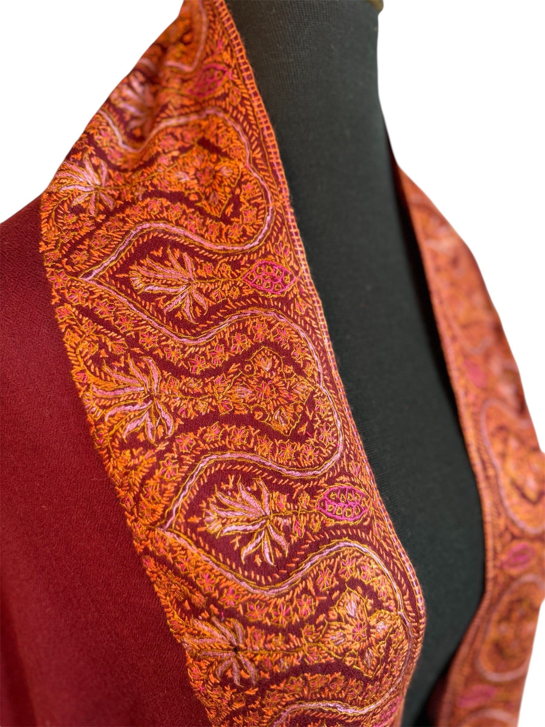 Kashmiri Feather-Light Woolen Shawl - Kalandoor image 11