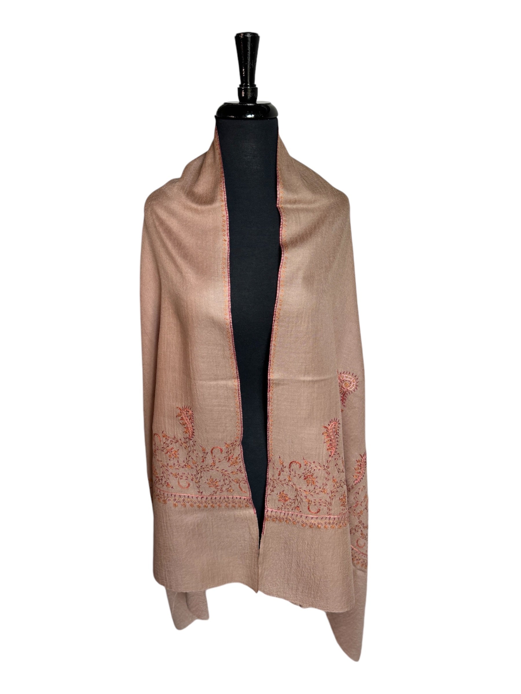 Kashmiri Woolen Stole - Sozni Paldar Design image 7
