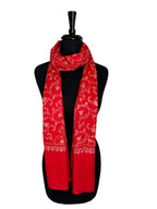 Kashmiri Feather-Light Woolen Stole - Sozni Jalidar Design image 13