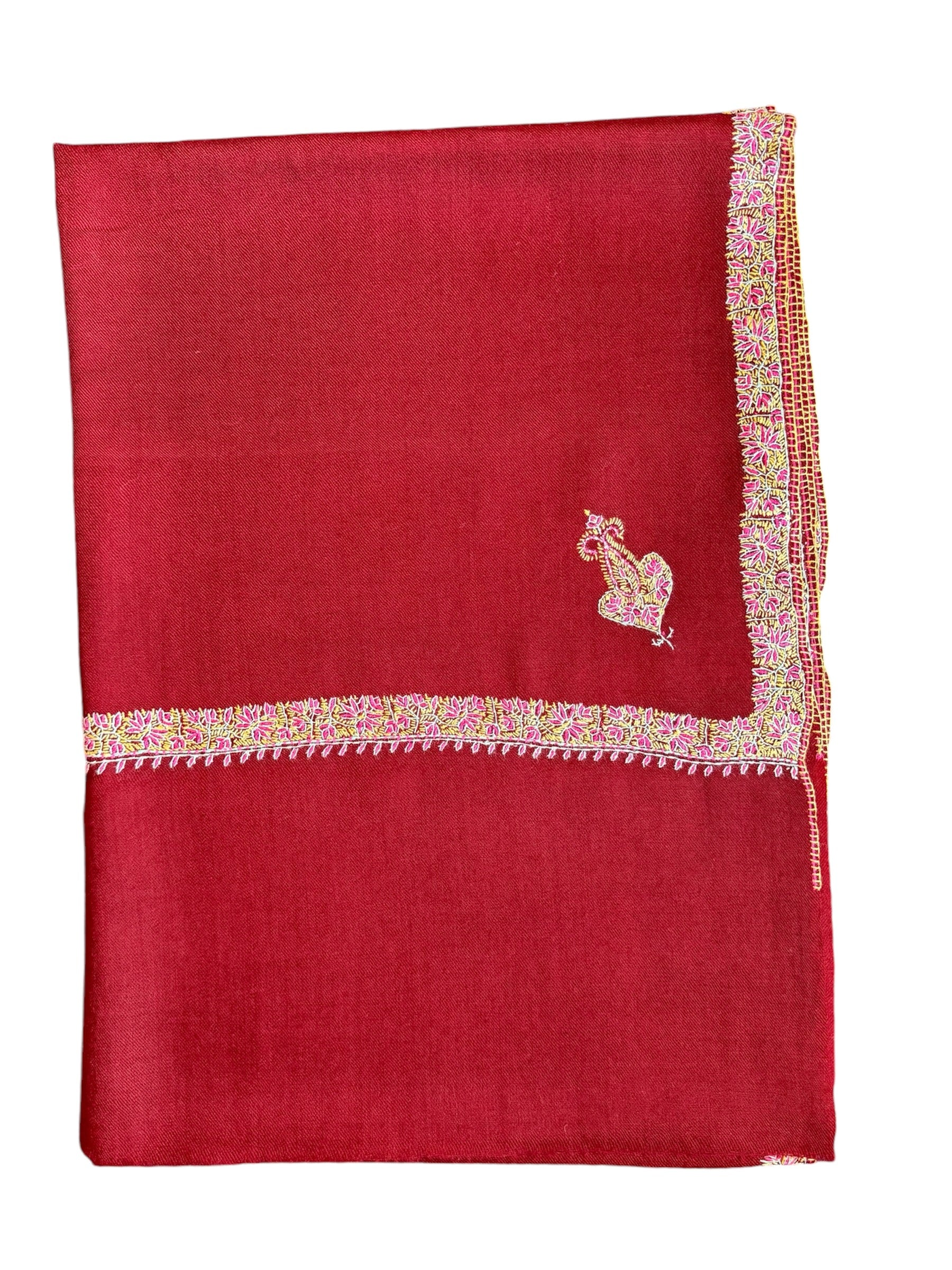 Kashmiri Woolen Stole - Sozni Haldar Design image 2