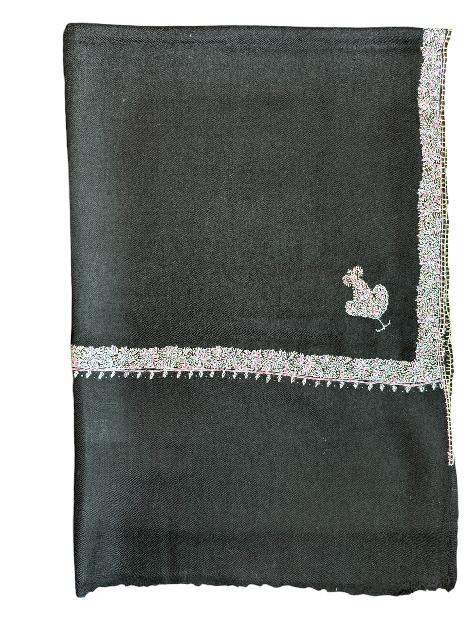 Kashmiri Woolen Stole - Sozni Haldar Design image 8
