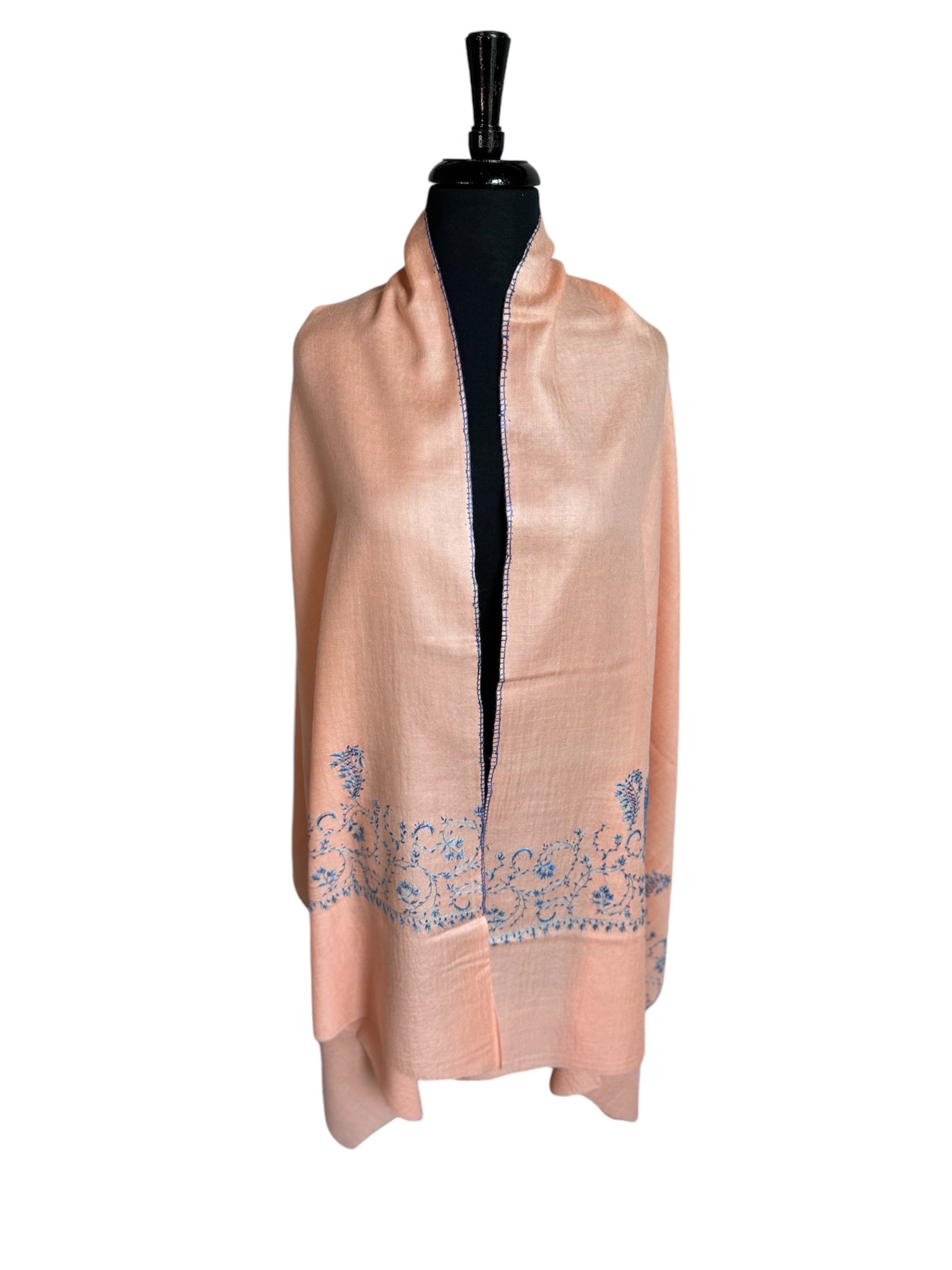 Kashmiri Woolen Stole - Sozni Paldar Design image 1
