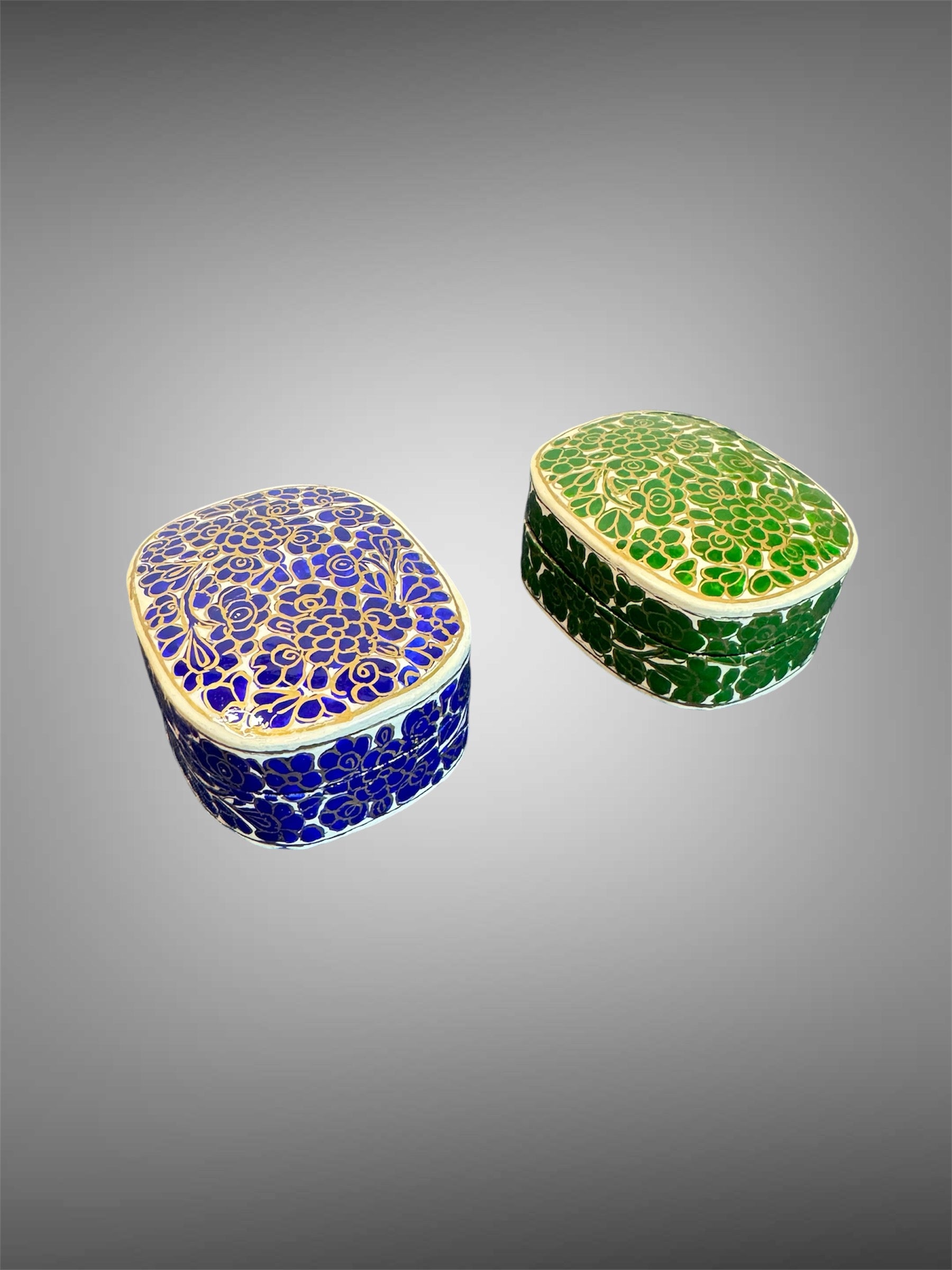 Vintage Jewelry Boxes - Paper Mache Box image 3