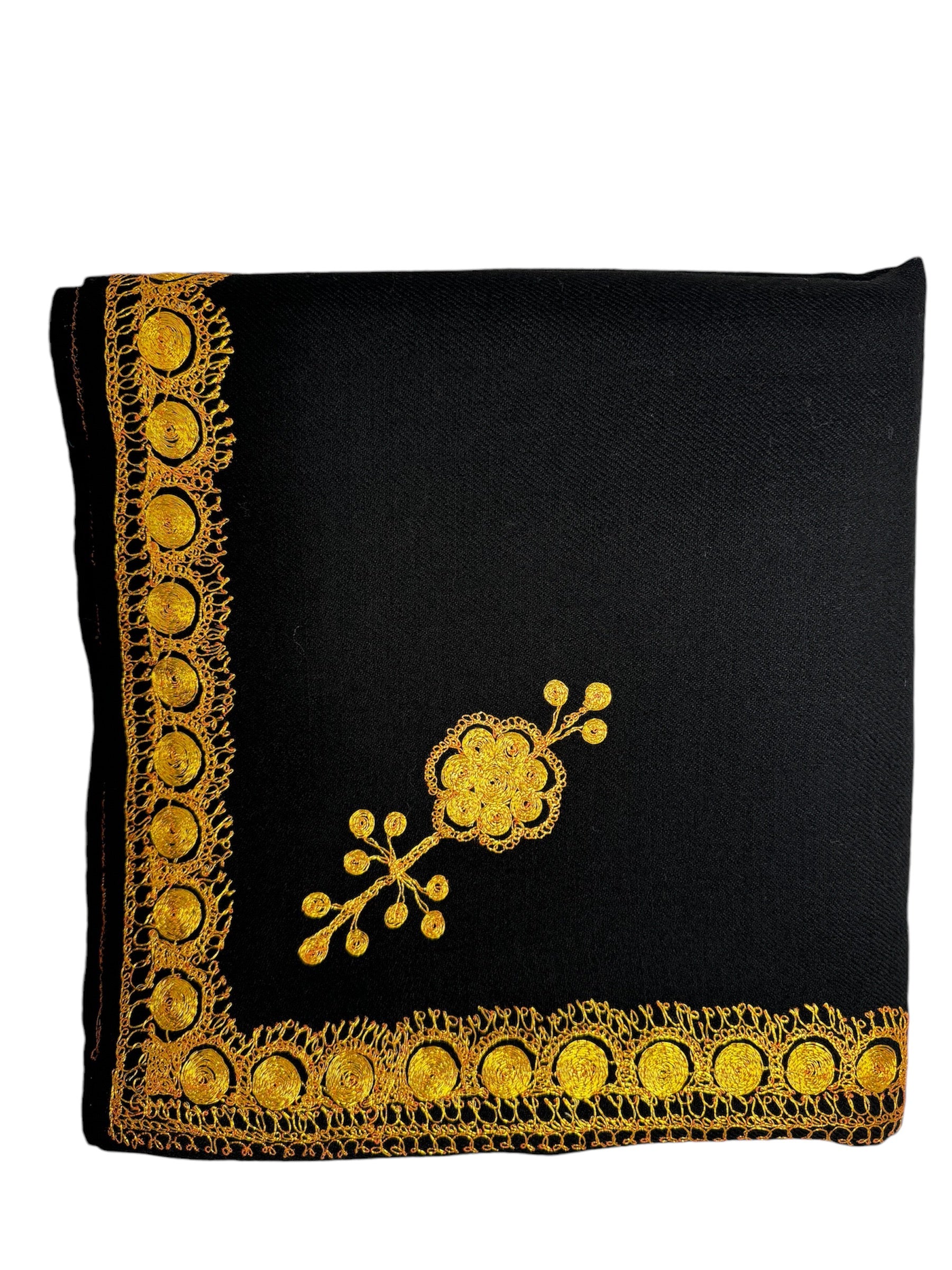 Kashmiri Tilla woolen shawl - Tilla work image 5