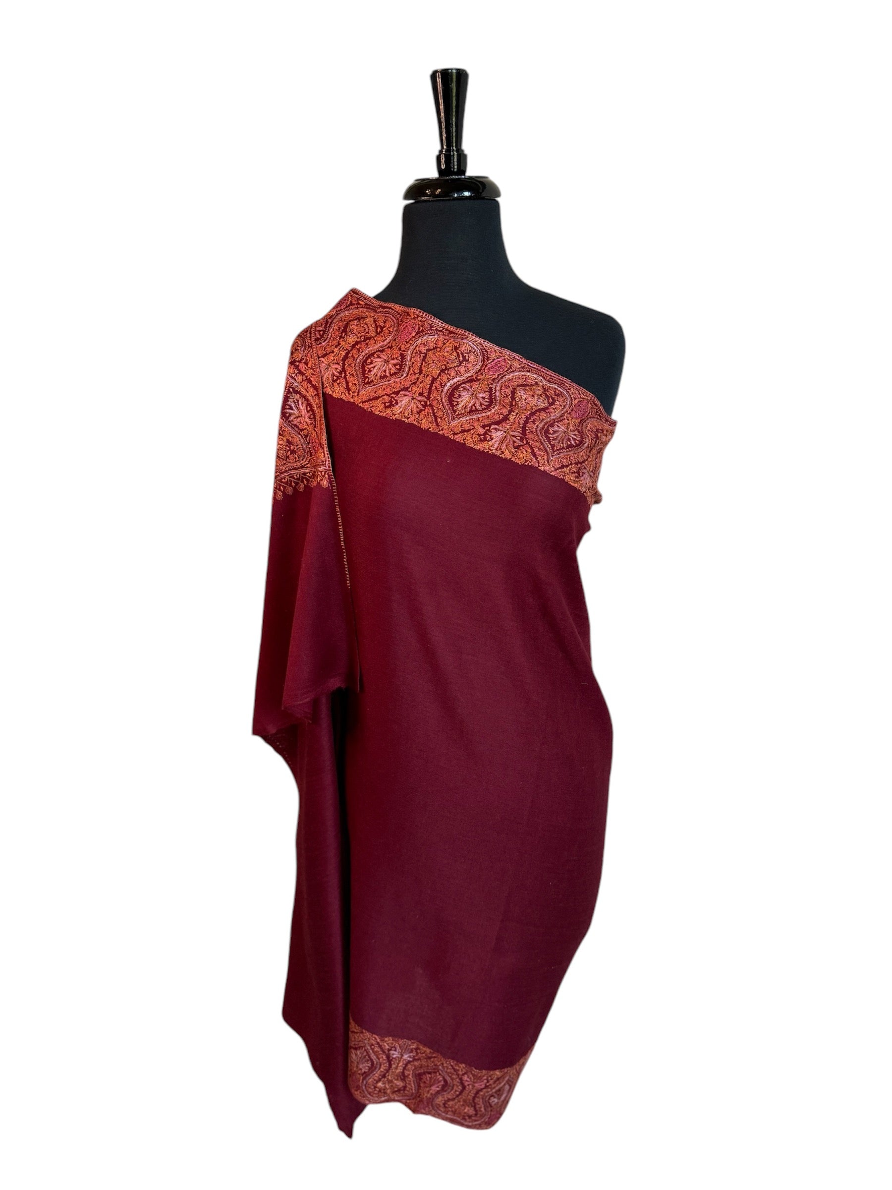 Kashmiri Feather-Light Woolen Shawl - Kalandoor image 9