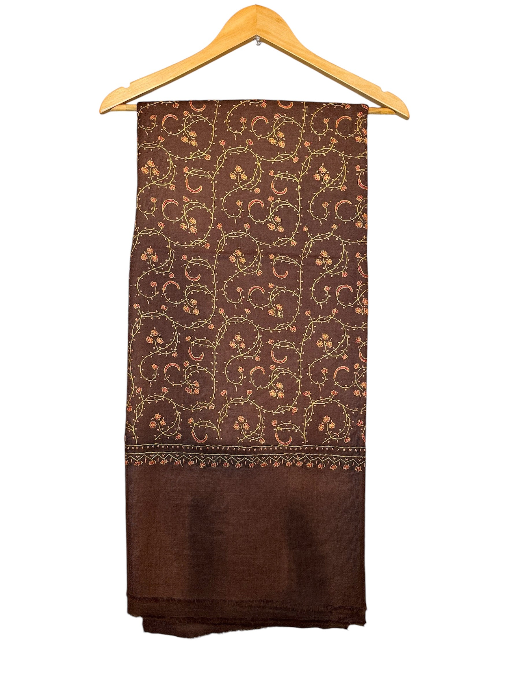 Kashmiri Woolen Shawl - Sozni Jalidar Design