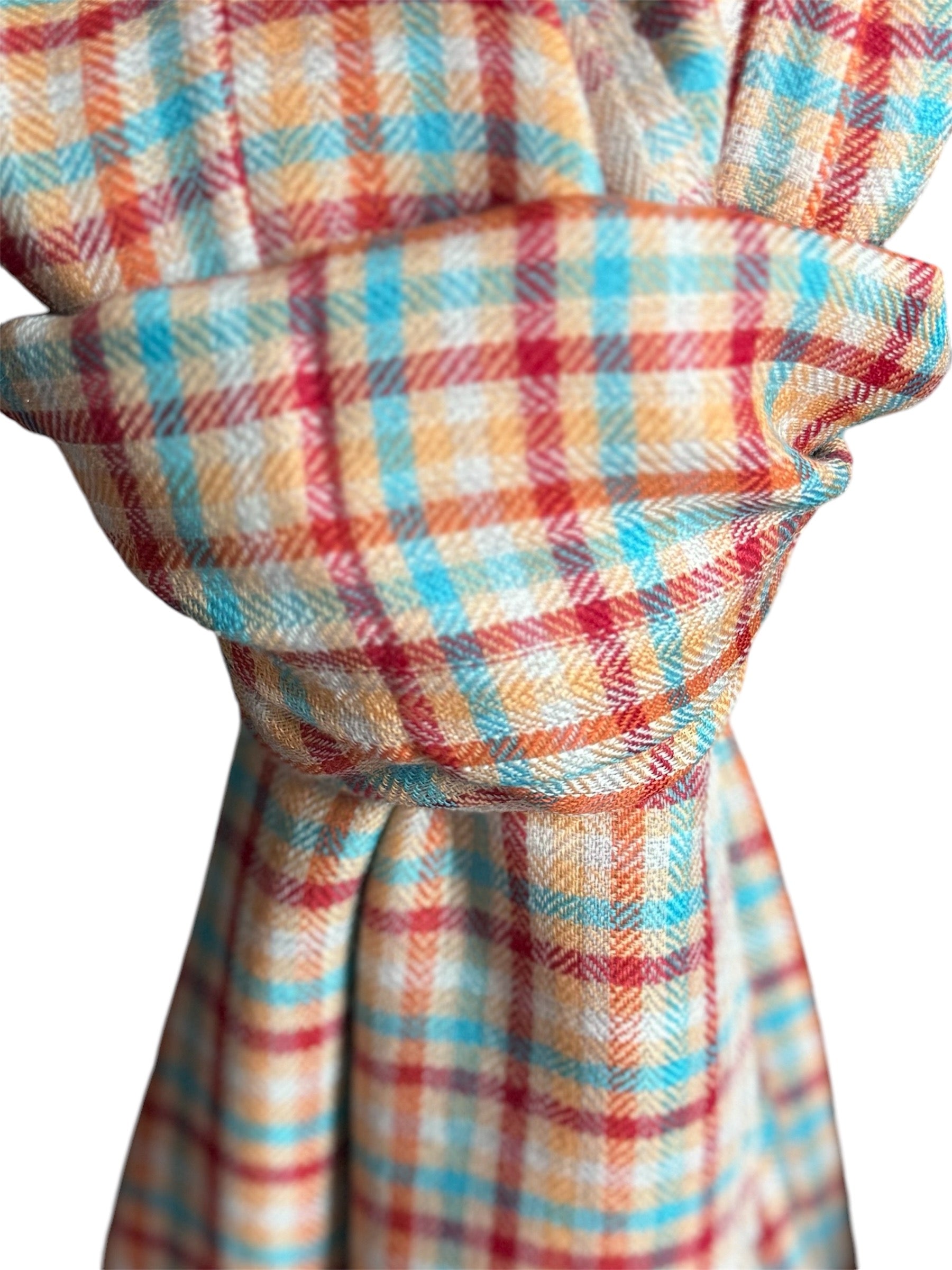 Kashmiri Feather-Light Woolen Scarf: checkered image 5