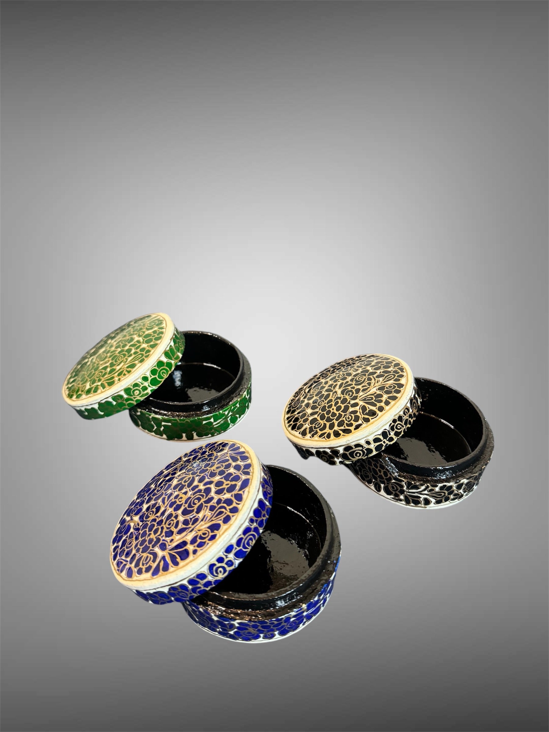 Vintage Jewelry Boxes - Paper Mache Box image 1