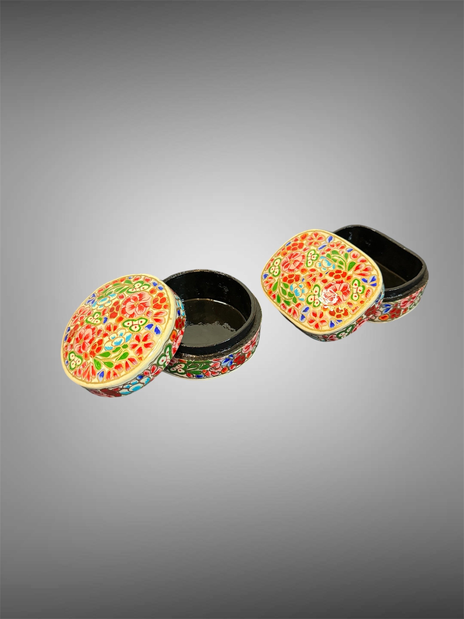 Vintage Jewelry Boxes - Paper Mache Box image 8