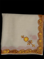 Kashmiri Tilla woolen shawl - Tilla work image 2