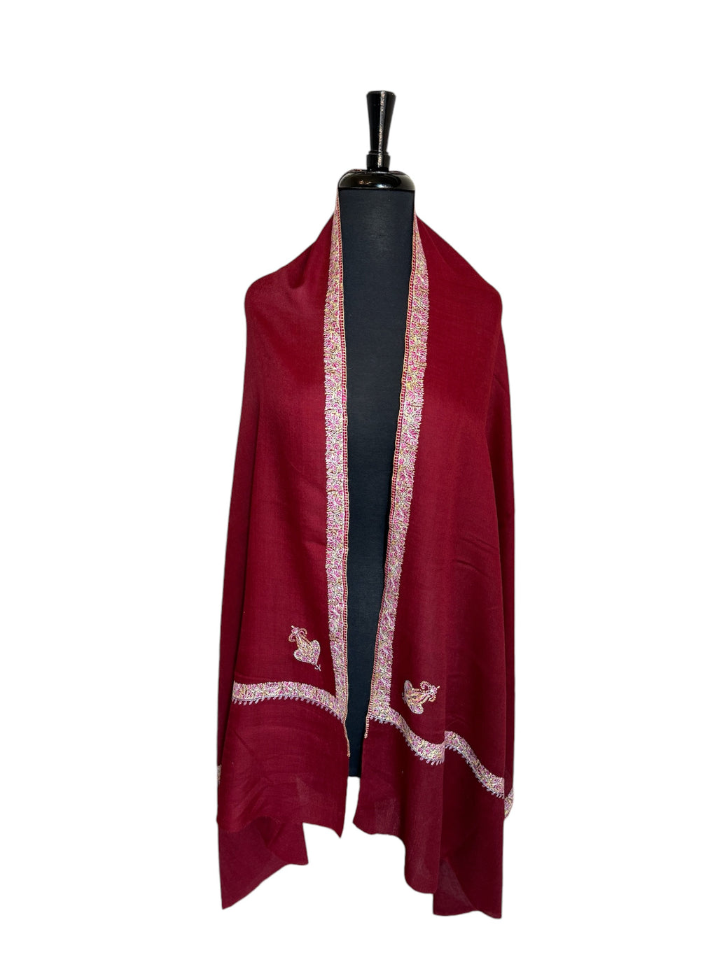 Kashmiri Woolen Stole - Sozni Haldar Design image 1