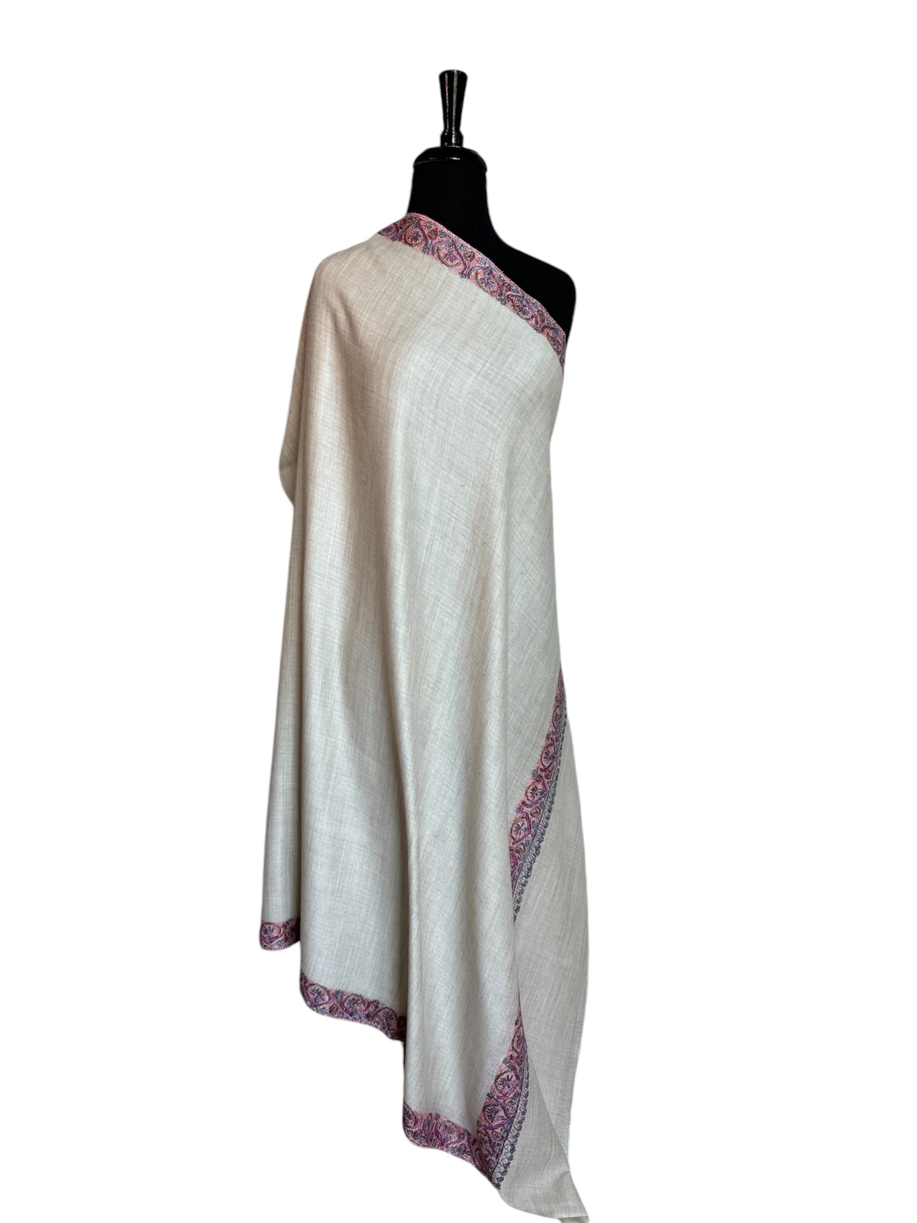 Kashmiri Feather-Light Woolen Shawl - Neemdor image 3