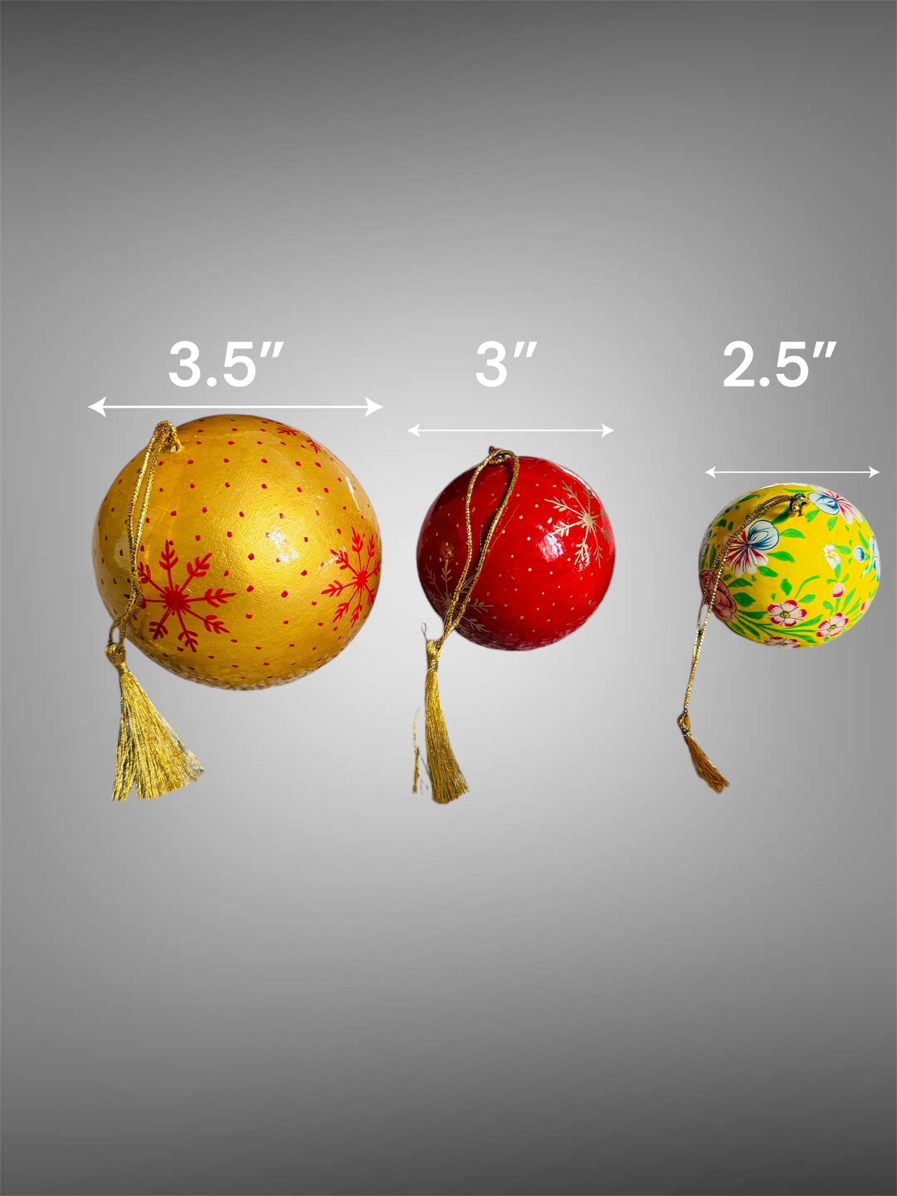 Christmas Ornaments - Paper Mache Baubles image 7